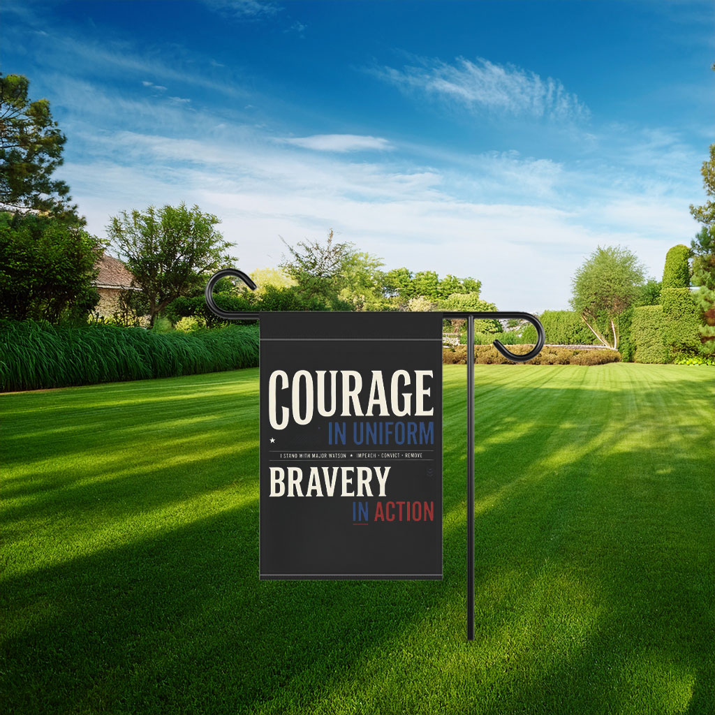 Courage And Bravery With Major Watson Flag