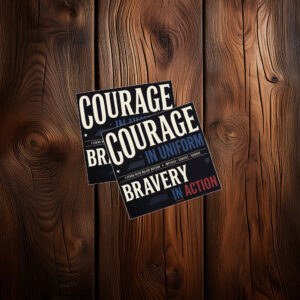 Courage And Bravery With Major Watson Sticker