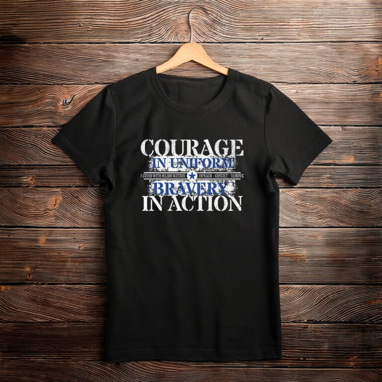 Courage and Bravery With Major Watson — Impeach Convict Remove T-Shirt
