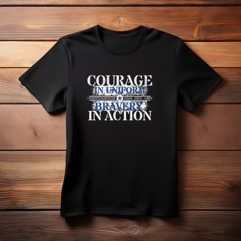 Courage and Bravery With Major Watson — Impeach Convict Remove T-Shirt