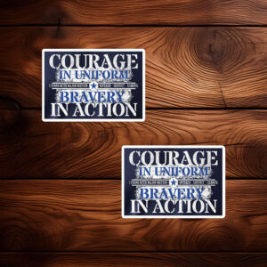 Courage and Bravery with Major Watson Sticker – Impeach Convict Remove