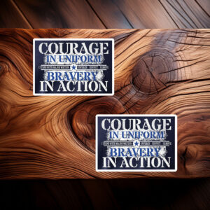 Courage and Bravery with Major Watson Sticker – Impeach Convict Remove