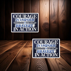 Courage and Bravery with Major Watson Sticker – Impeach Convict Remove