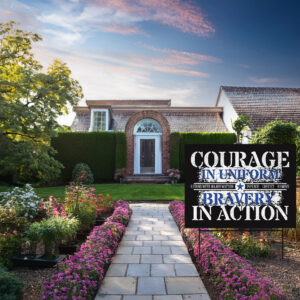 Courage and Bravery with Major Watson Yard Sign – Impeach Convict Remove