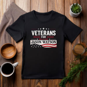 I Stand With Major Jason Watson Black Tee