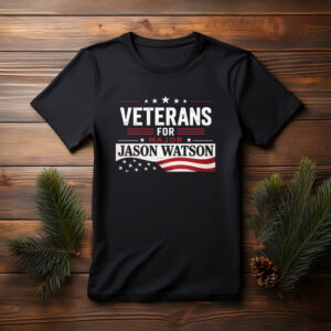 I Stand With Major Jason Watson Black Tee