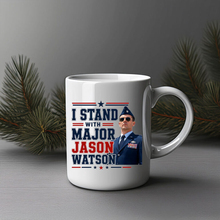 I Stand With Major Jason Watson Patriotic Support Mug