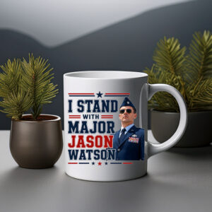 I Stand With Major Jason Watson Patriotic Support Mug