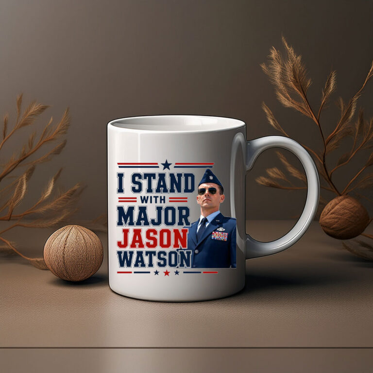 I Stand With Major Jason Watson Patriotic Support Mug