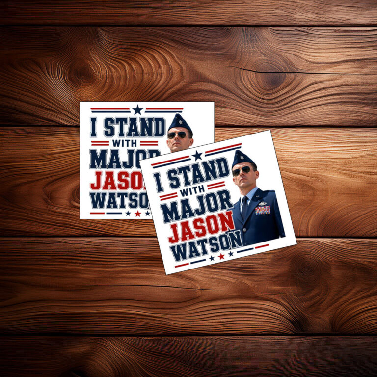 I Stand With Major Jason Watson Patriotic Support Sticker