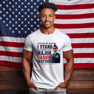 I Stand With Major Jason Watson Patriotic Support T-Shirt
