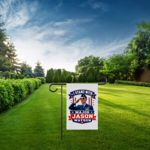I Stand With Major Jason Watson Patriotic Veteran Flag