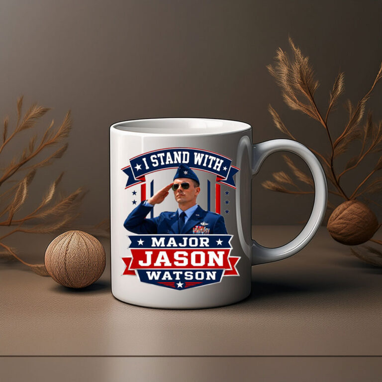 I Stand With Major Jason Watson Patriotic Veteran Mug