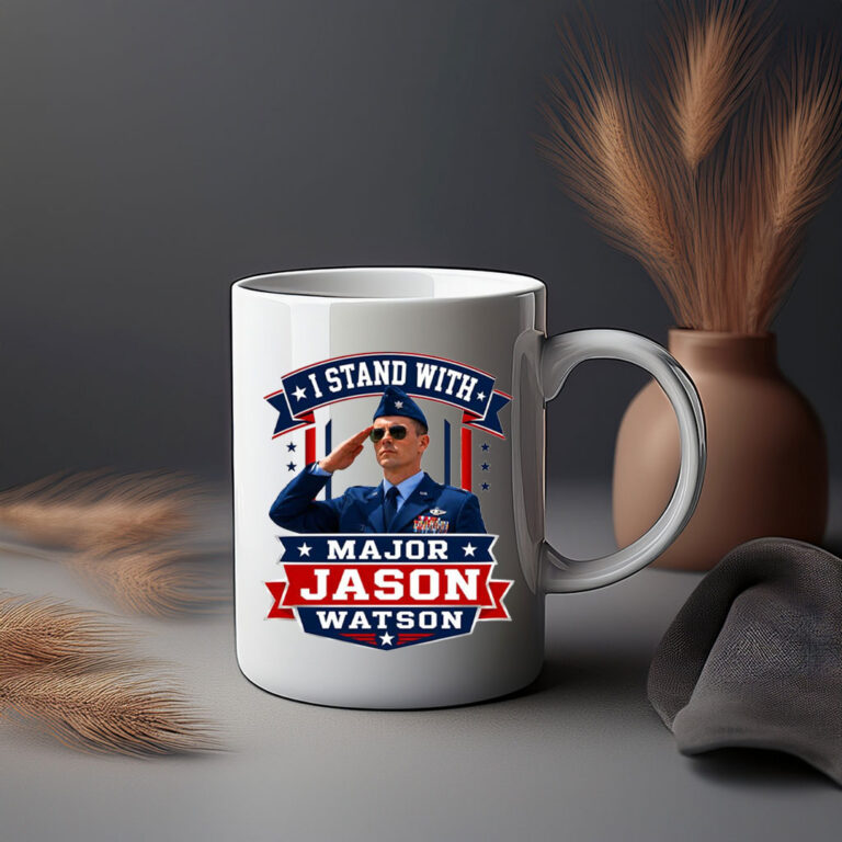 I Stand With Major Jason Watson Patriotic Veteran Mug