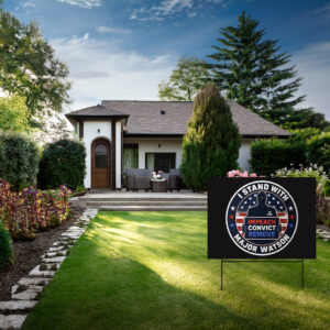 I Stand With Major Watson 2026 Yard Sign