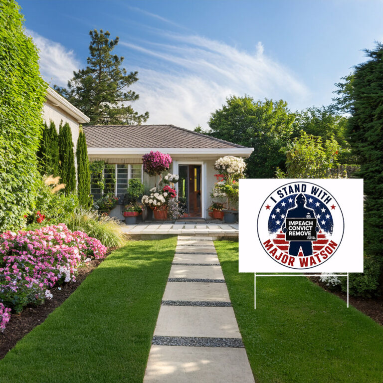 I Stand With Major Watson 2026 Yard Sign