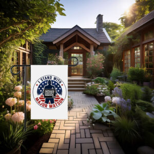 I Stand With Major Watson 2026 garden flag