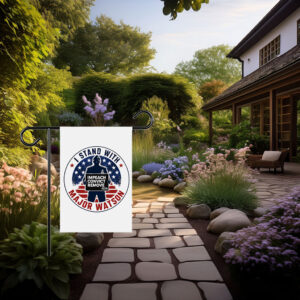 I Stand With Major Watson 2026 garden flag