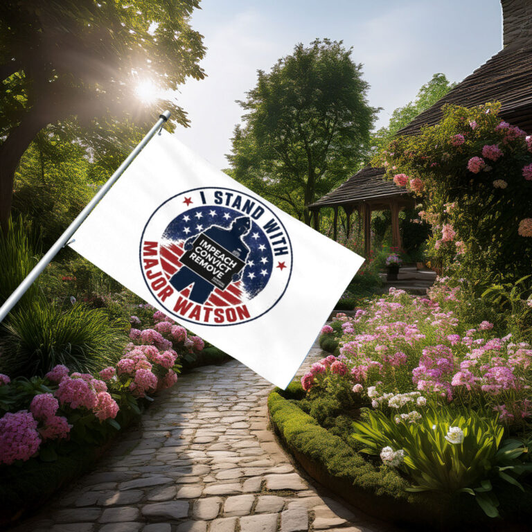 I Stand With Major Watson 2026 house flag