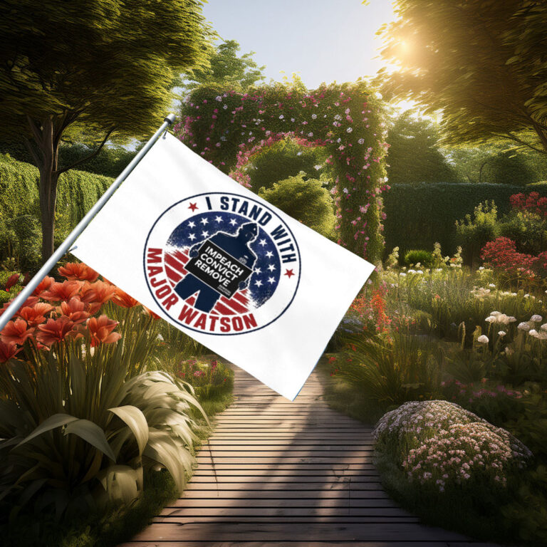I Stand With Major Watson 2026 house flag