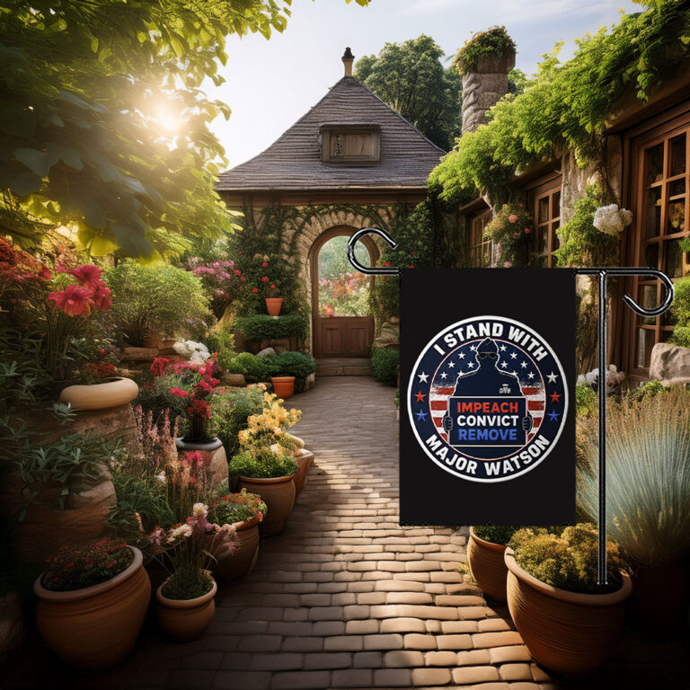 I Stand With Major Watson Garden Flag
