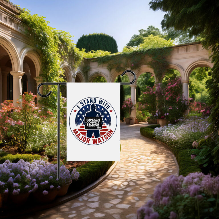 I Stand With Major Watson Garden Flag