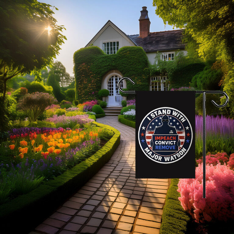 I Stand With Major Watson Garden Flag