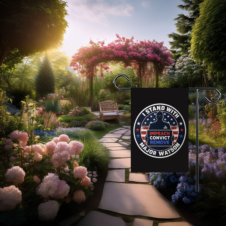 I Stand With Major Watson Garden Flag
