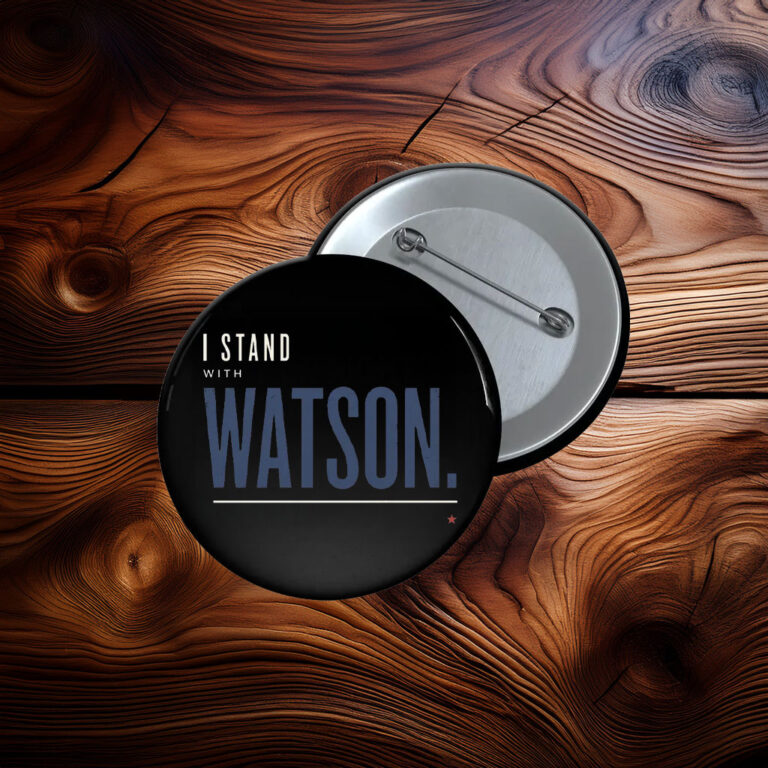 I Stand With Major Watson Patriotic Political Protest Button