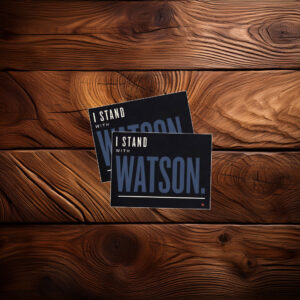 I Stand With Major Watson Patriotic Political Protest Sticker
