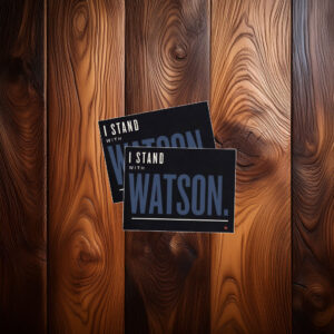 I Stand With Major Watson Patriotic Political Protest Sticker