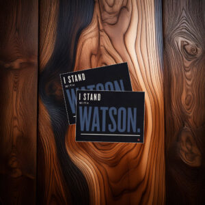 I Stand With Major Watson Patriotic Political Protest Sticker