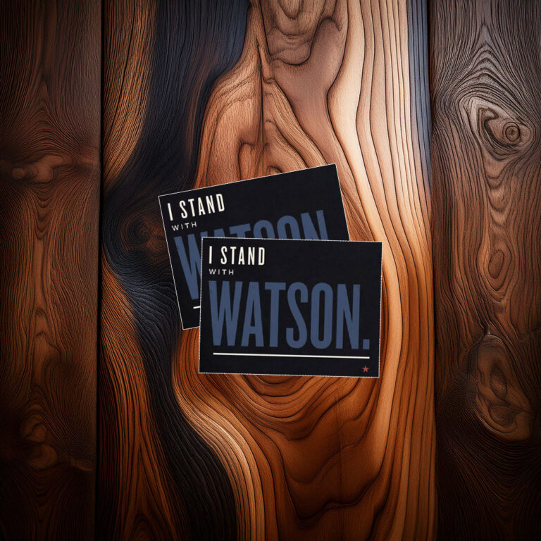 I Stand With Major Watson Patriotic Political Protest Sticker