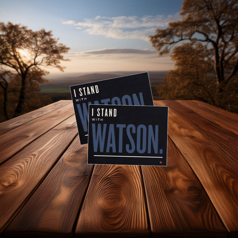 I Stand With Major Watson Patriotic Political Protest Sticker
