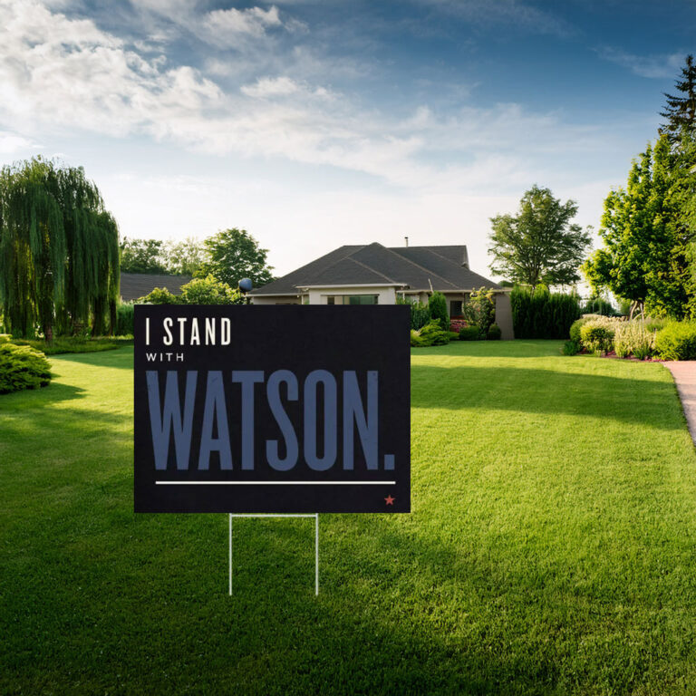 I Stand With Major Watson Patriotic Political Protest Yard Sign