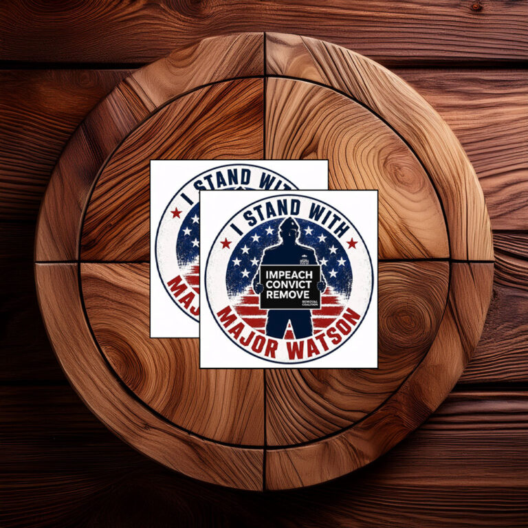 I Stand With Major Watson Sticker