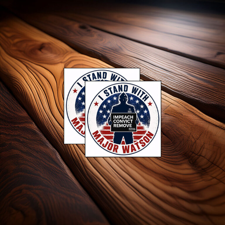 I Stand With Major Watson Sticker