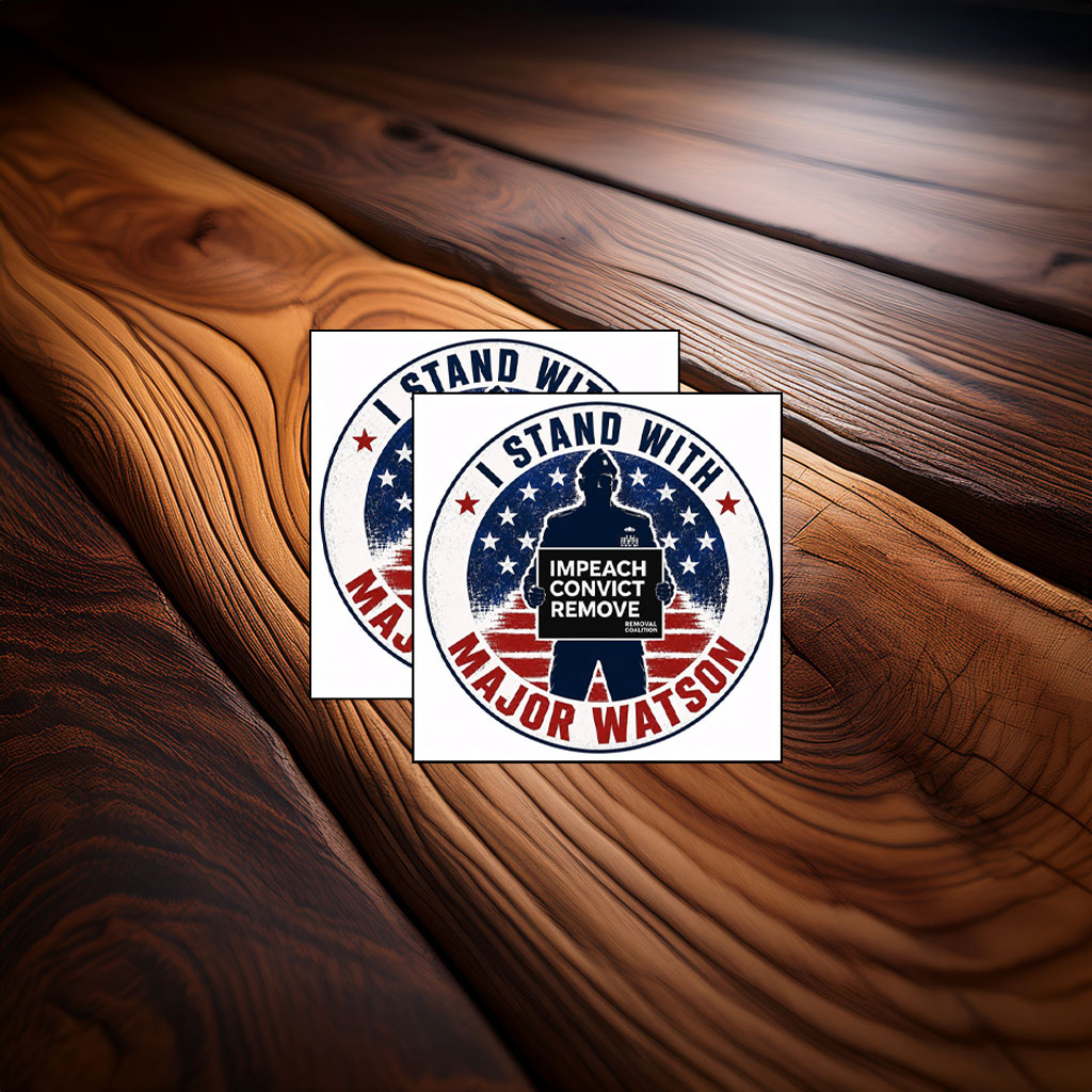 I Stand With Major Watson Sticker