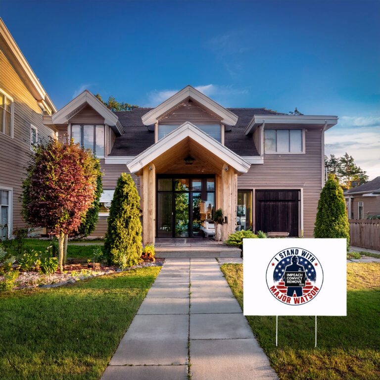 I Stand With Major Watson Yard Sign