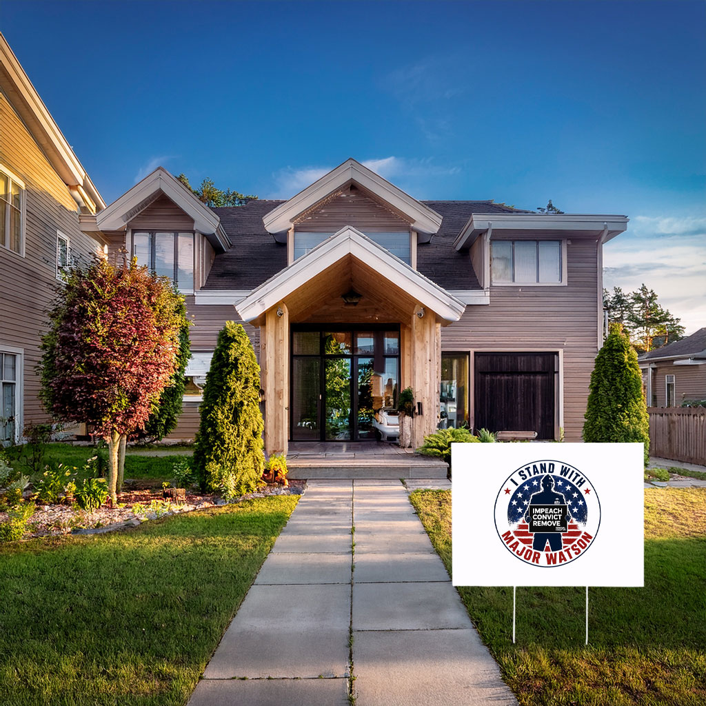 I Stand With Major Watson Yard Sign