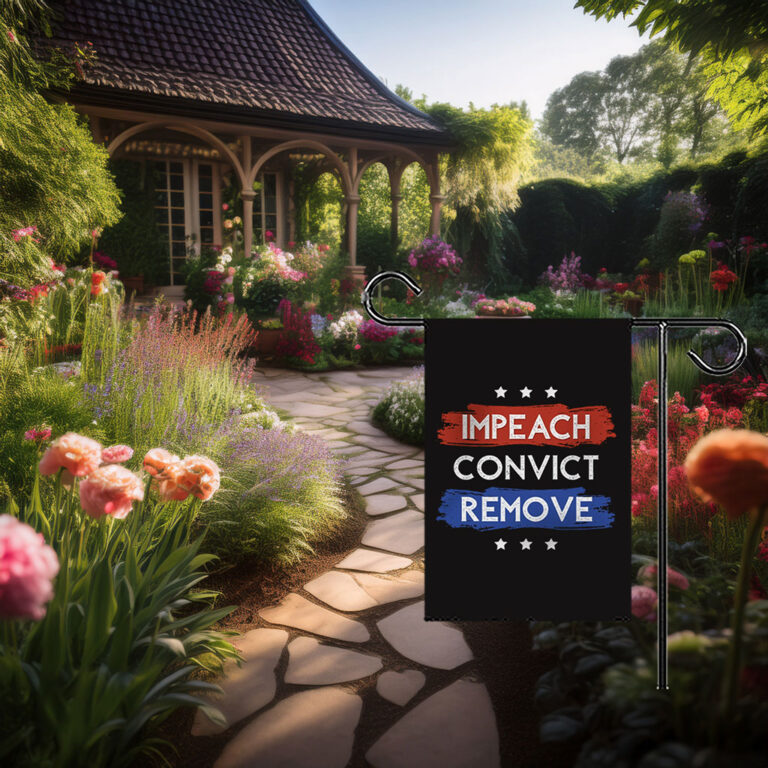 I Stand With Major Watson — Impeach Remove Convict 2026 Garden Flag