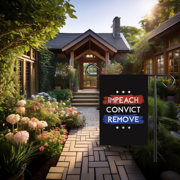 I Stand With Major Watson — Impeach Remove Convict 2026 Garden Flag