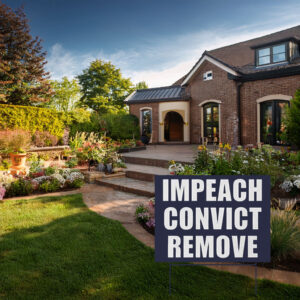 Impeach Convict Remove 2026 Yard Sign