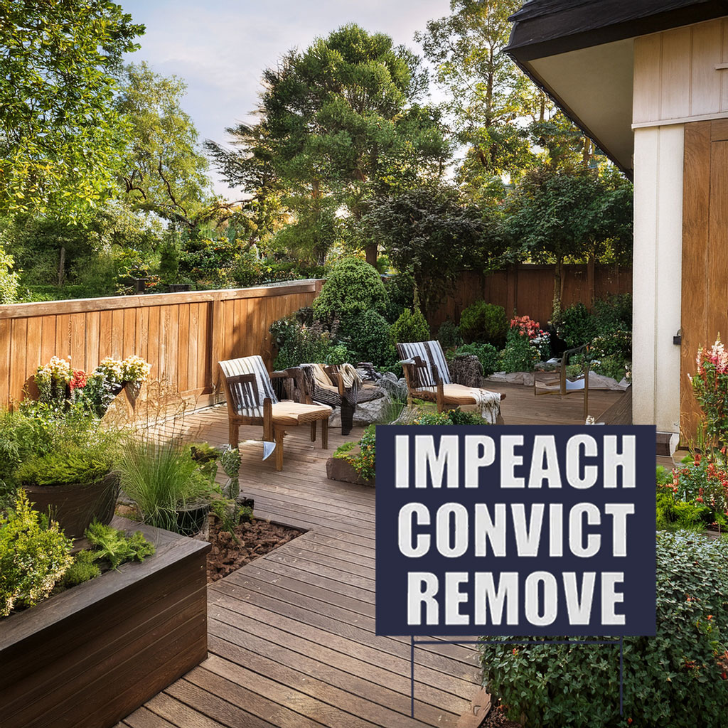 Impeach Convict Remove 2026 Yard Sign