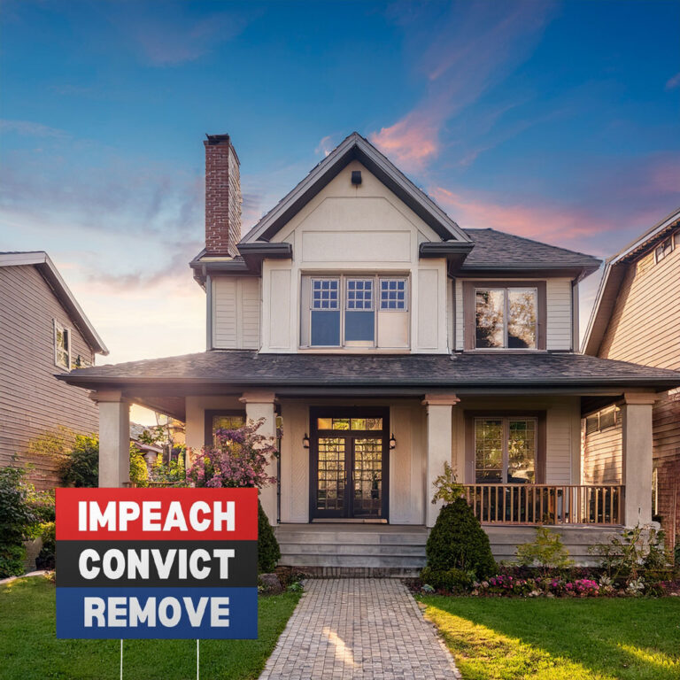 Impeach Convict Yard Sign