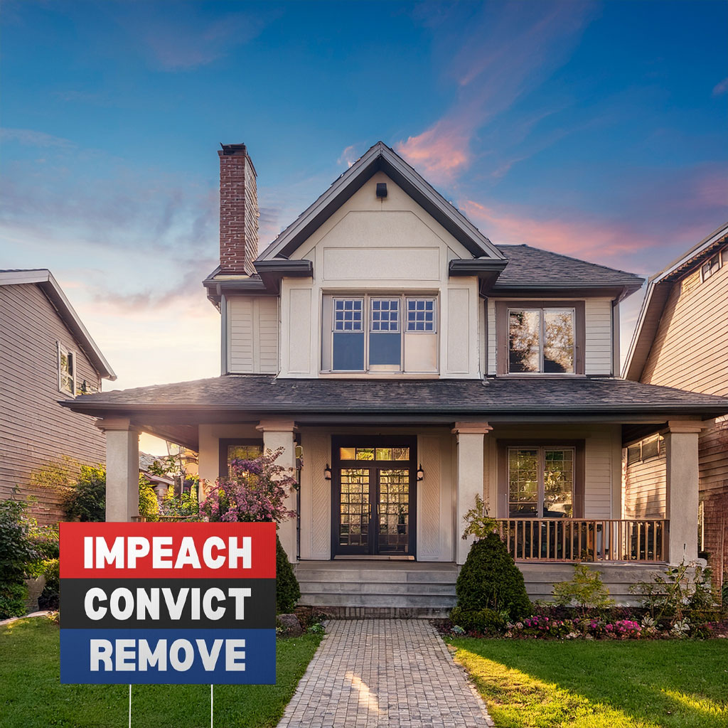 Impeach Convict Yard Sign