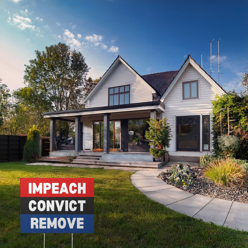Impeach Convict Yard Sign