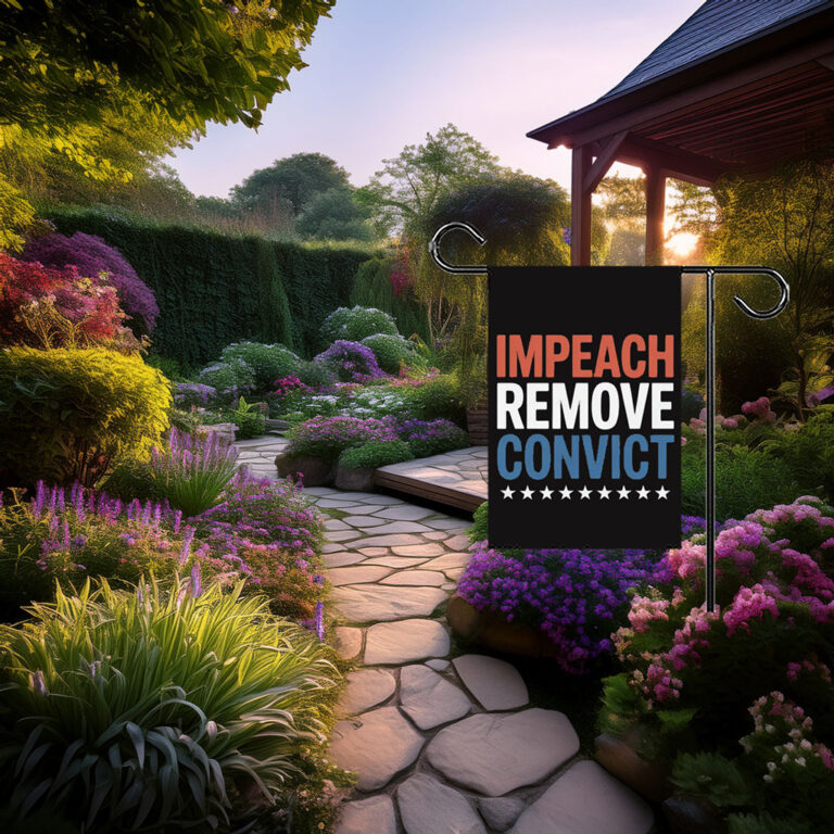 Impeach Remove Convict 2026 Garden Flag