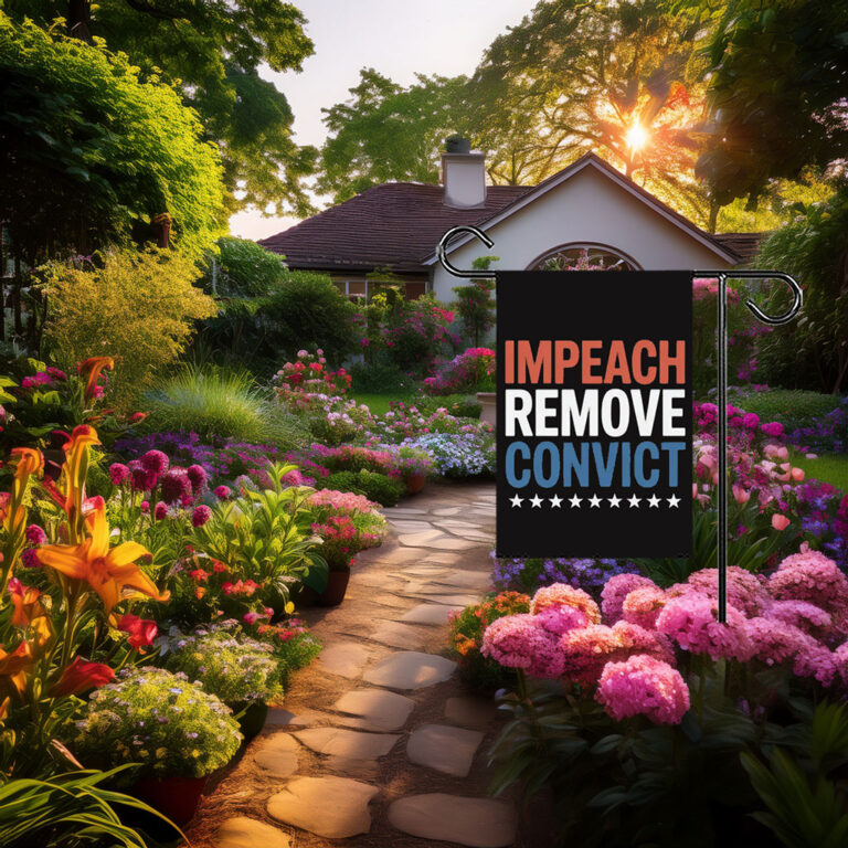 Impeach Remove Convict 2026 Garden Flag