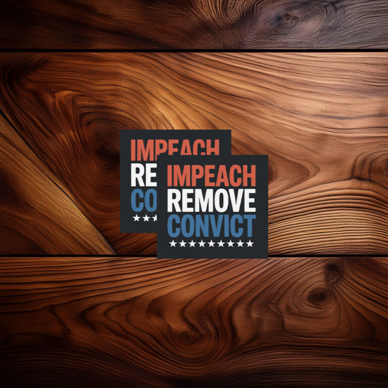 Impeach Remove Convict Sticker